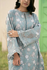 BrandsInn-3PC KARANDI PRINTED SHIRT WITH KARANDI PRINTED DUPATTA AND TROUSER-BI-2576