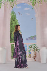 BrandsInn-3PC-SHAMOZE SILK PRINTED SHIRT SILK PRINTED DUPATTA AND SILK TROUSER-BI-9011