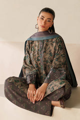 BrandsInn-3PC VISCOSE PRINTED SHIRT WITH VISCOSE PRINTED DUPATTA AND TROUSER-BI-2637