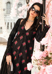 BrandsInn-3PC LAWN EMBROIDERED SHIRT WITH MONARK PRINT DUPATTA & TROUSER-BI-357