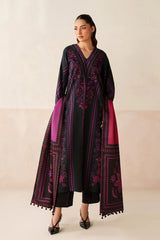 BrandsInn-3PC KHADDAR PRINTED SHIRT WITH KHADDAR PRINTED DUPATTA AND PRINTED TROUSER-BI-