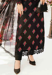 BrandsInn-3PC LAWN EMBROIDERED SHIRT WITH MONARK PRINT DUPATTA & TROUSER-BI-357
