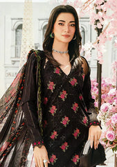 BrandsInn-3PC LAWN EMBROIDERED SHIRT WITH MONARK PRINT DUPATTA & TROUSER-BI-357