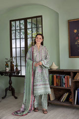 BrandsInn-3PC KARANDI PRINTED EMBROIDERED SHIRT WITH KARANDI PRINTED DUPATTA AND TROUSER-BI-2564