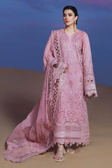BrandsInn-3PC LAWN SEQUIN CHIKANKAARI EMBROIDERED SHIRT WITH KHADDI NET EMBROIDERED DUPATTA AND TROUSER-BI-4800