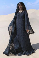 BrandsInn-3PC LAWN HEAVY EMBROIDERED SHIRT WITH CHIFFON PRINTED EMBR DUPATTA AND TROUSER-BI-4786