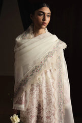 BrandsInn-3PC LAWN EMBROIDERED SHIRT WITH KHADDI NET EMB DUPATTA AND EMB TROUSER-BI-4893