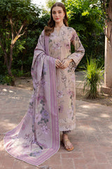 BrandsInn-3PC KHADDAR PRINTED SHIRT WITH KHADDAR PRINTED DUPATTA AND PRINT TROUSER-BI-2644