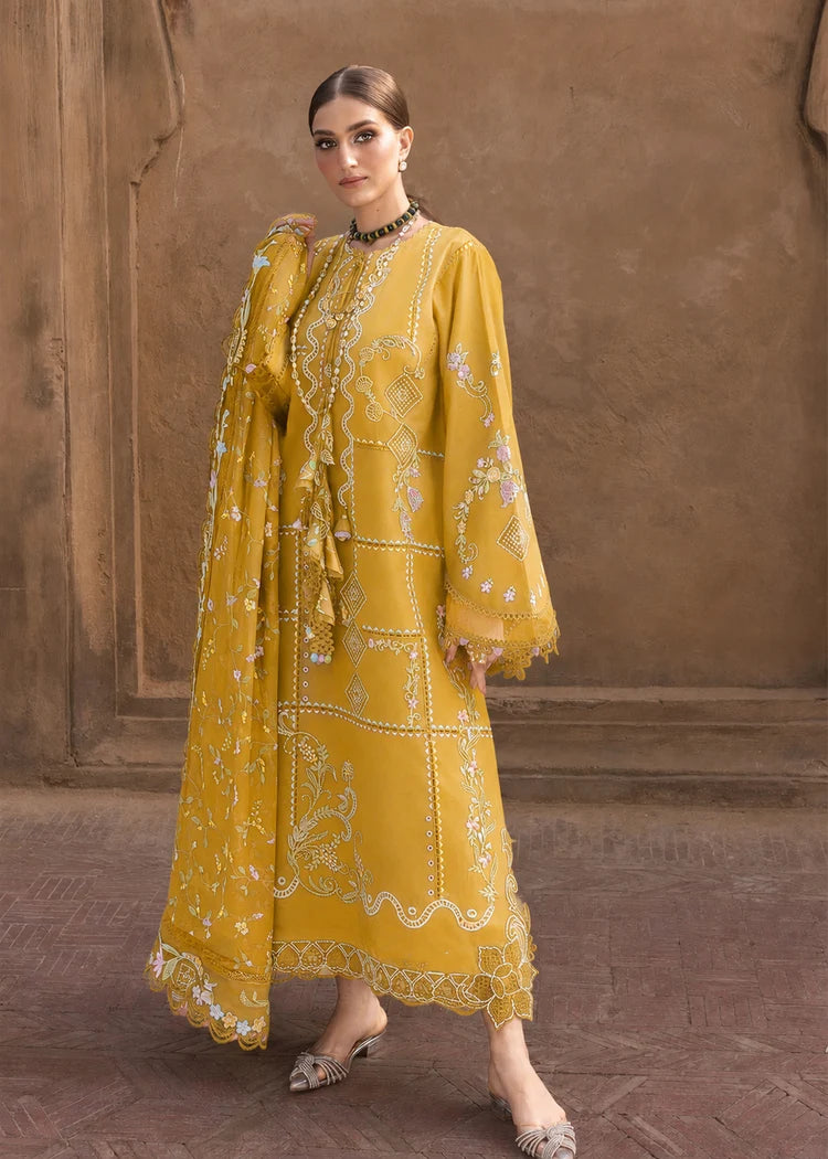 BrandsInn-3PC DHANAK EMBROIDERED SHIRT WITH WOOL PRINTED EMB SHAWL AND TROUSER-BI-5189
