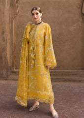 BrandsInn-3PC DHANAK EMBROIDERED SHIRT WITH WOOL PRINTED EMB SHAWL AND TROUSER-BI-5189