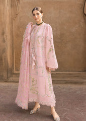 BrandsInn-3PC DHANAK EMBROIDERED SHIRT WITH WOOL PRINTED EMB SHAWL AND TROUSER-BI-5190