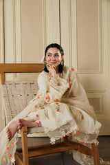 BrandsInn-3PC LAWN HEAVY EMBROIDERED SHIRT WITH ORGANZA EMB DUPATTA AND TROUSER-BI-4903