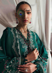 BrandsInn-3PC DHANAK EMBROIDERED SHIRT WITH COURTRAI PRINTED SHAWL & DHANAK TOUSER-BI-4251