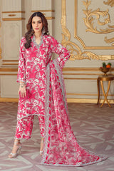 BrandsInn-3PC KARANDI PRINTED SHIRT WITH KARANDI PRINTED DUPATTA AND TROUSER-BI-2580