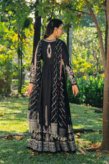 BrandsInn-3PC LAWN EMBROIDERED FROCK WITH CHIFFON EMB DUPATTA AND TROUSER-BI-4921