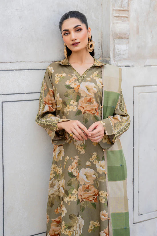 BrandsInn-3PC KARANDI PRINTED SHIRT WITH KARANDI PRINTED DUPATTA AND TROUSER-BI-2579