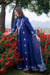 BrandsIInn-3PC LAWN EMBROIDERED SHIRT WITH KHADDI NET EMB DUPATTA AND TROUSER-BI-4844