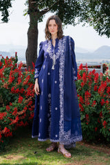 BrandsIInn-3PC LAWN EMBROIDERED SHIRT WITH KHADDI NET EMB DUPATTA AND TROUSER-BI-4844