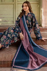 BrandsInn-3PC KHADDAR PRINTED SHIRT WITH KHADDAR PRINTED DUPATTA AND PRINT TROUSER-BI-2647