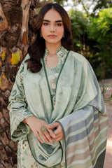BrandsInn-3PC KHADDAR PRINTED SHIRT WITH KHADDAR PRINTED DUPATTA AND PRINT TROUSER-BI-2643