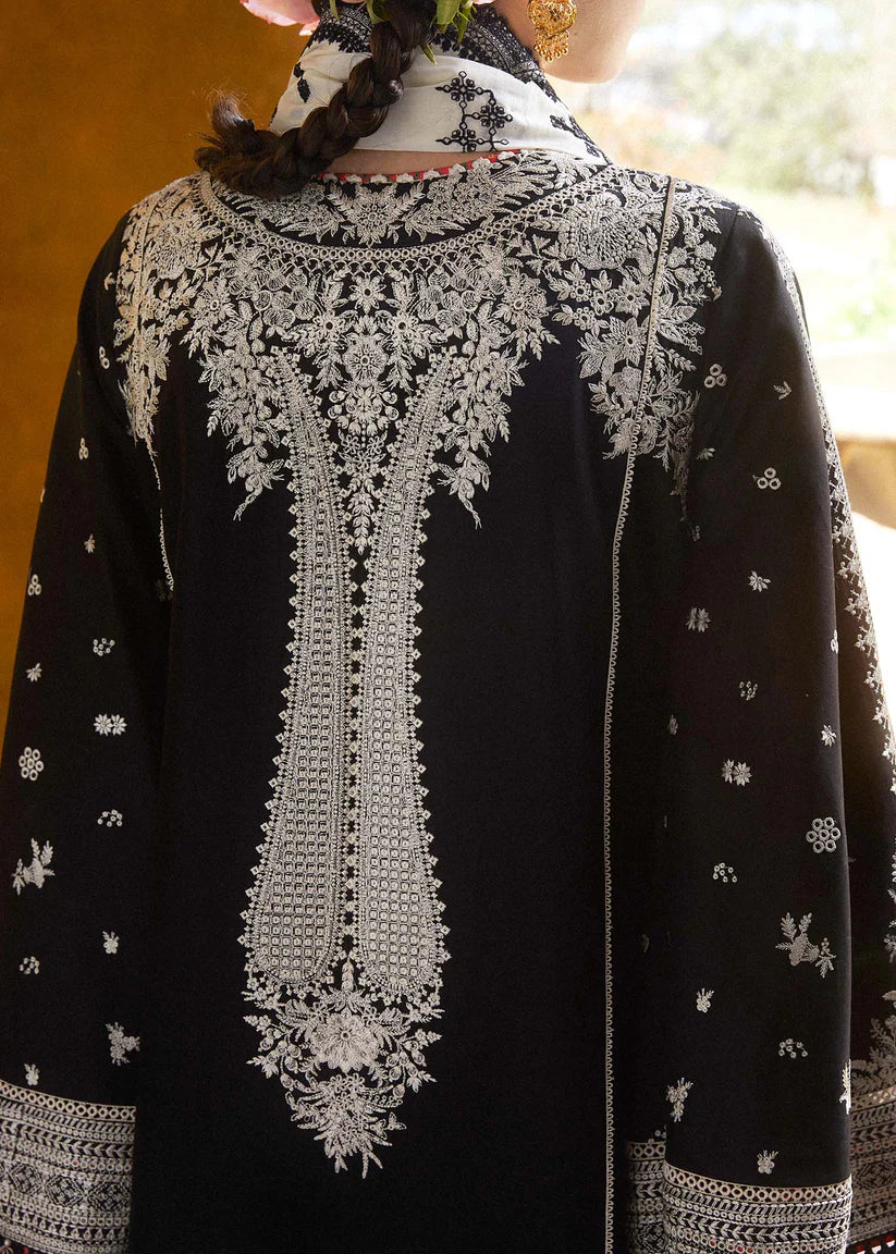 BrandsInn-3PC DHANAK EMBROIDERED SHIRT WITH COTTON NET EMBROIDERED DUPATTA AND EMB TROUSER-BI-4145