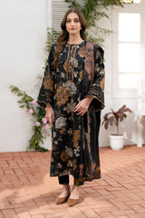 BrandsInn-3PC LAWN PRINTED SHIRT WITH CHIFFON PRINT DUPATTA AND PRINT TROUSER-BI-424