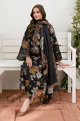 BrandsInn-3PC LAWN PRINTED SHIRT WITH CHIFFON PRINT DUPATTA AND PRINT TROUSER-BI-424