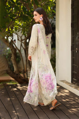 BrandsInn-3PC LAWN EMB PRINTED SHIRT WITH SILK PRINTED DUPATTA & PRINTED TROUSER-BI-044
