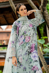 BrandsInn-3PC LAWN DIGITAL PRINTED SHIRT WITH ORGANZA EMB DUPATTA AND PRINTED TROUSER-BI-010