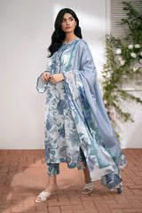 BrandsInn-3PC KARANDI PRINTED SHIRT WITH KARANDI PRINTED DUPATTA AND TROUSER-BI-2574