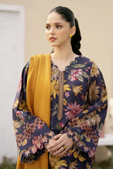 BrandsInn-3PC KHADDAR PRINTED SHIRT WITH KHADDAR PRINT DUPATTA AND PRINT TROUSER-BI-2630