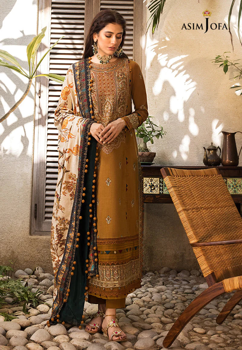 BrandsInn-3PC LAWN EMBROIDERED WITH MONARK PTINT DUPATTA & TROUSR-BI-214