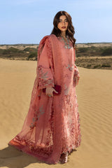 BrandsInn-3PC LAWN CHIKANKARI EMBROIDERED SHIRT WITH KHAADI NET EMBROIDERED DUPATTA AND TROUSER -BI-4775