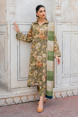 BrandsInn-3PC KARANDI PRINTED SHIRT WITH KARANDI PRINTED DUPATTA AND TROUSER-BI-2579