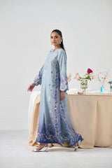 BrandsInn-3PC-SHAMOZE SILK PRINTED SHIRT SILK PRINTED DUPATTA AND SILK TROUSER-BI-9009