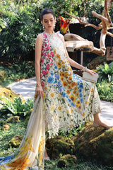 BrandsInn-3PC LAWN DIGITAL PRINTED EMB SHIRT WITH SILK PRINTED DUPATTA AND PRINTED TROUSER-BI-017