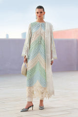BrandsInn-3PC LAWN MULTIPLE SHADES CHIKAN EMBROIDERED SHIRT WITH SELF JACQUARD EMBROIDERED DUPATTA AND EMB TROUSER-BI-4836