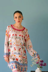 BRANDSINN-2PC SHAMOZE SILK PRINTED SHIRT & SHAMOZE SILK PRINTED TROUSER-BI-2006