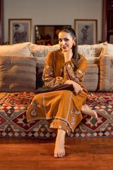 BrandsInn-2PC DHANAK EMBROIDERED SHIRT AND EMBROIDRED SLEEVES-BI-134