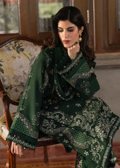 BrandsInn-3PC DHANAK EMBROIDERED SHIRT WITH DHANAK EMBROIDERED SHAWL AND EMB TROUSER-BI-5044