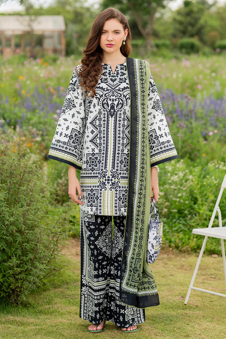 BrandsInn-3PC KHADDAR PRINTED SHIRT WITH KHADDAR PRINTED DUPATTA AND PRINTED TROUSER-ADR-2626