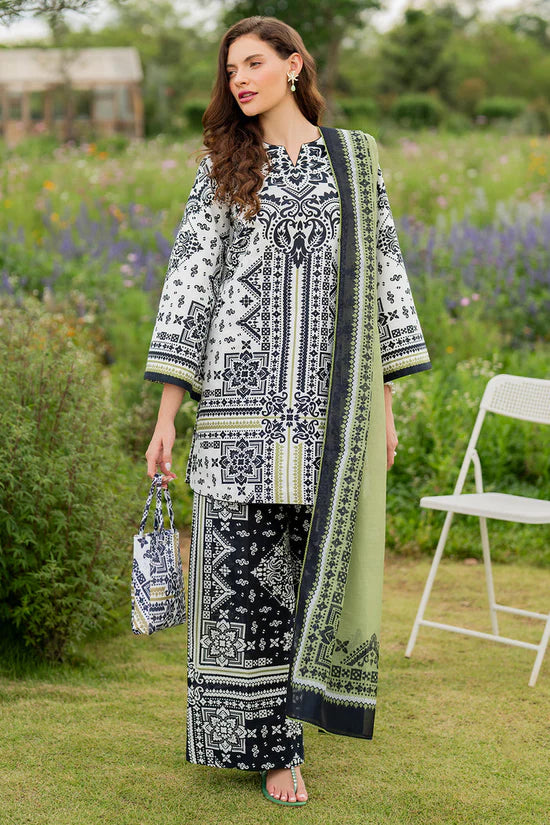 BrandsInn-3PC KHADDAR PRINTED SHIRT WITH KHADDAR PRINTED DUPATTA AND PRINTED TROUSER-ADR-2626
