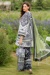 BrandsInn-3PC KHADDAR PRINTED SHIRT WITH KHADDAR PRINTED DUPATTA AND PRINTED TROUSER-ADR-2626
