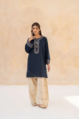 BrandsInn-2PC LAWN EMBROIDERED SHIRT WITH LAWN EMBROIDERED TROUSER-BI-259