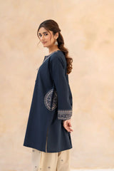 BrandsInn-2PC LAWN EMBROIDERED SHIRT WITH LAWN EMBROIDERED TROUSER-BI-259