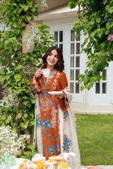 BrandsInn-3PC KARANDI EMBROIDERED SHIRT WITH KARANDI EMBROIDERED SHAWL AND TROUSER-BI-5290