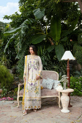BrandsInn-3PC KARANDI EMBROIDERED SHIRT WITH KARANDI EMBROIDERED SHAWL AND KARANDI TROUSER-BI-5293