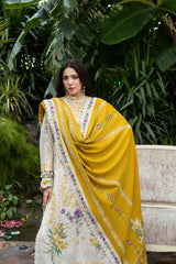 BrandsInn-3PC KARANDI EMBROIDERED SHIRT WITH KARANDI EMBROIDERED SHAWL AND KARANDI TROUSER-BI-5293