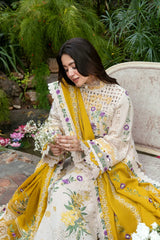 BrandsInn-3PC KARANDI EMBROIDERED SHIRT WITH KARANDI EMBROIDERED SHAWL AND KARANDI TROUSER-BI-5293