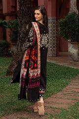 BrandsInn-3PC KHADDAR PRINTED SHIRT WITH KHADDAR PRINTED DUPATTA AND PRINT TROUSER-BI-